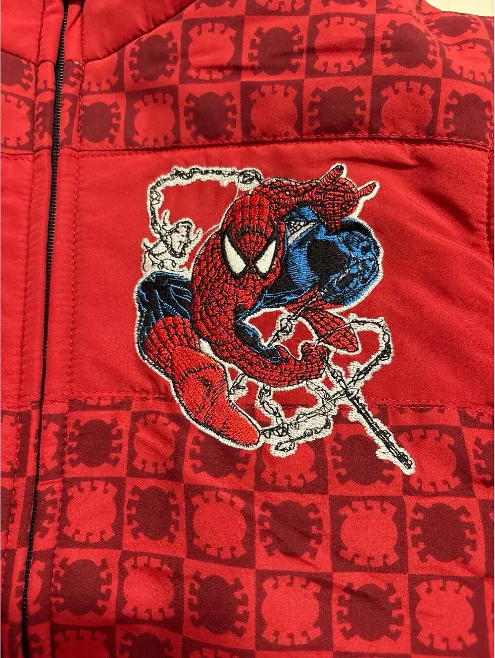 NWT- 2008 - Marvel Boys Spider-man REVERSIBLE Winter Coat with Hood- size 7
